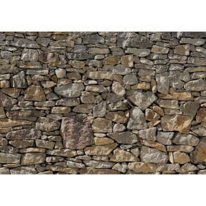 Фотообои бумажные Komar Stone Wall (Каменная стена) 368х254 см (8-727) лучшая модель в Кривом Роге