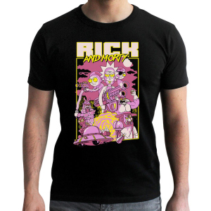 Футболка ABYstyle Rick and Morty XL Чорна (ABYTEX456XL) ТОП в Кривому Розі