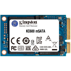 Kingston SSD KC600 256 ГБ mSATA SATAIII 3D NAND TLC (SKC600MS/256G)