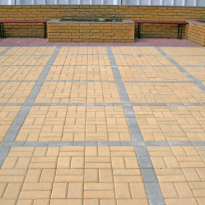 Тротуарна плитка Еко Цегла 4 см, жовта, 1 кв.м краща модель в Кривому Розі