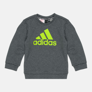 Світшот дитячий Adidas Must Haves Crew FP8935 110 см Dark Grey Heather (4062049186585) ТОП в Кривому Розі