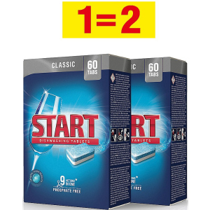 Таблетки для посудомоечной машины Start Classic 60 шт + 60 шт (0501081800046) ТОП в Кривом Роге