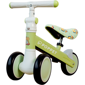 Дитячий триколісний беговел-каталка з безшумними колесами POPPET Динозавр Спайки Скейтс Світло-оливковий (PP-1606G) ТОП в Кривому Розі
