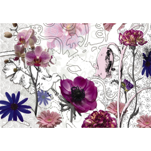 Фотообои бумажные Komar Purple (Пурпурные цветы) 368х254 см 8 сегментов (8-887) ТОП в Кривом Роге