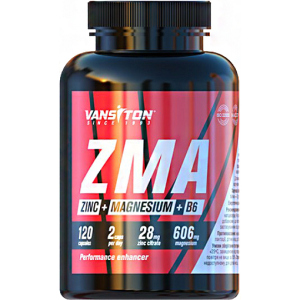 Бустер тестостерона Vansiton ZMA (Магний + Цинк + В6) 120 капсул (4820106592188) ТОП в Кривом Роге