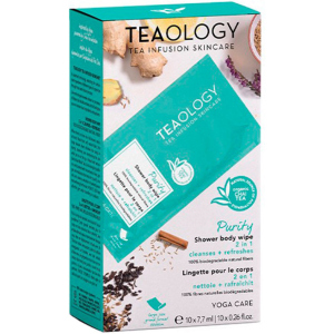 Освіжаючі вологі серветки для тіла Teaology Yoga care 1 шт (8050148502418) краща модель в Кривому Розі