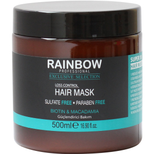 Маска для волос без сульфатов и парабенов Rainbow Professional Exclusive Hair макадамия и биотин против выпадения волос 500 мл (73351) (8697426733517) в Кривом Роге