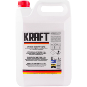 Антифриз Kraft G12/12+ Red концентрат для системы охлаждения 5 л (KF104) ТОП в Кривом Роге