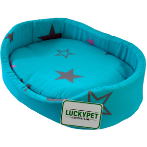 Лежак для собак і кішок Lucky pet №6 Макс 54x76x15 см Бірюзовий (4820224212180) в Кривому Розі