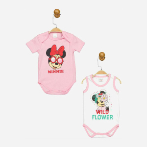 Боді Disney Minni Mouse MN17331 86-92 см 2 шт Біло-рожеве (8691109875174) в Кривому Розі