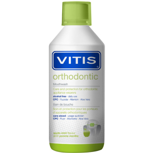 Ополіскувач для ротової порожнини Dentaid Vitis Orthodontic 500 мл (8427426046757/8427426061972) краща модель в Кривому Розі