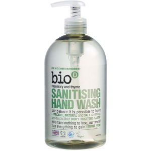 Рідке мило, що дезінфікує Bio-D Sanitising Hand Wash Rosemary &amp; Thyme з ефірною олією 500 мл (5034938200107) в Кривому Розі