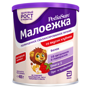 Сухая смесь PediaSure Малоежка со вкусом клубники 400 г (8710428016010) в Кривом Роге