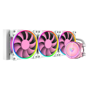 Система водяного охлаждения ID-Cooling Pinkflow 360 ARGB, Intel: 1200/2066/2011/1366/1151/1150/1155/1156, AMD: TR4/AM4/FM2+/FM2/FM1/AM3+/AM3/AM2+/AM2, 394х120х27 мм, 4-pin надежный