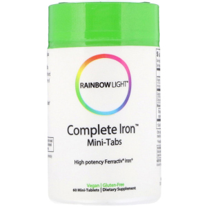 Витамины Rainbow Light Железо Complete Iron 60 мини таблеток (21888200610) лучшая модель в Кривом Роге