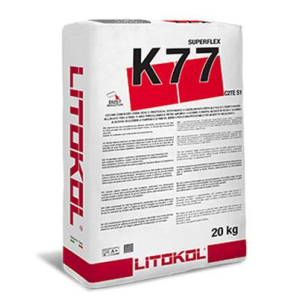 Клей на цементной основе Litokol SUPERFLEX K77 20кг (K77G0020) Серый в Кривом Роге