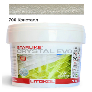 Эпоксидная затирка Litokol Starlike EVO Crystal 700 Кристалл (Хамелеон) 1кг ТОП в Кривом Роге