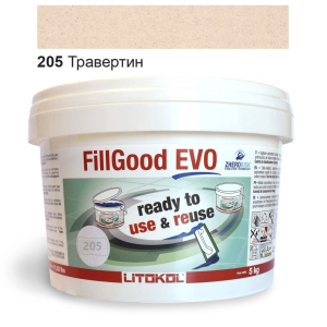 Полиуретановая затирка Litokol FillGood EVO 205 (Травертин) 5кг. лучшая модель в Кривом Роге