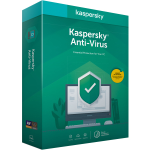 Kaspersky Anti-Virus 2020 первісне встановлення на 1 рік для 1 ПК (DVD-Box, коробкова версія) в Кривому Розі