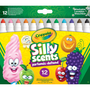 Набор фломастеров Crayola Silly Scents Washable Тонкая линия с ароматом 12 шт (256352.012) (0071662183370) лучшая модель в Кривом Роге