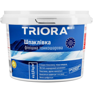 Шпаклівка фінішна TRIORA Тонкошарова 5 кг Біла (4823048021969) краща модель в Кривому Розі