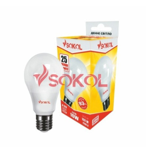 Набор 100 шт. LED лампа SOKOL A60 7.0W 220В E27 4100К ТОП в Кривом Роге