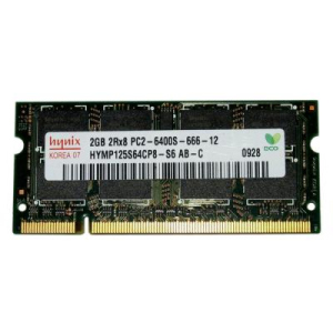 Модуль для ноутбука SoDIMM DDR2 2GB 800 MHz Hynix (HYMP125S64CP8-S6) надійний