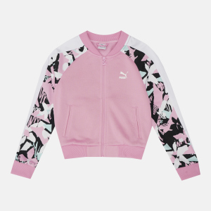 хороша модель Толстовка дитяча Puma Classics T7 Jacket 855197211 146-152 см Pale Pink-AOP (4060978305862)