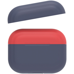 Двоколірний чохол AhaStyle для Apple AirPods Pro Dark Blue Red (AHA-0P200-NNR) рейтинг