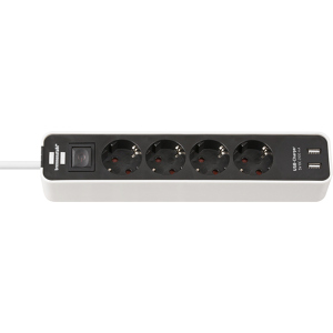 Подовжувач Brennenstuhl Ecolor 2 USB, 4 розетки 1.5 м (1153240026)