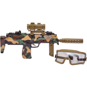 Автомат светозвуковой ZIPP Toys HK MP7 в наборе с очками Камуфляж/коричневый (5320026) (2253200260004) ТОП в Кривом Роге