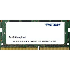 Оперативна пам'ять Patriot SODIMM DDR4-2400 8192MB PC4-19200 Signature Line (PSD48G240081S) краща модель в Кривому Розі