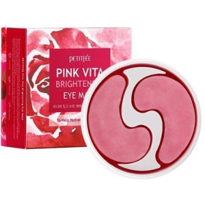 Патчі під очі Petitfee Pink Vita Brightening Eye Mask Освітлення 60 шт (8809508850498) в Кривому Розі