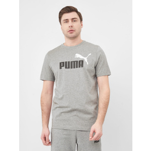 Футболка Puma ESS+ 2 Col Logo Tee 58675903 3XL Medium Gray Heather (4063697385658)