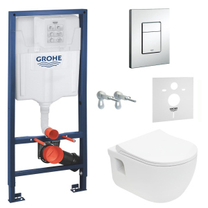 Інсталяція GROHE Rapid SL 38772001 + унітаз VOLLE Altea Rimless 13-64-267 + сидіння Slim Soft Close +37131000 ТОП в Кривому Розі