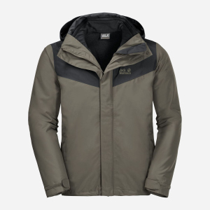 купити Куртка Jack Wolfskin Arland 3In1 M 1110711-5066 XXL Сіро-оливкова (4060477912776)