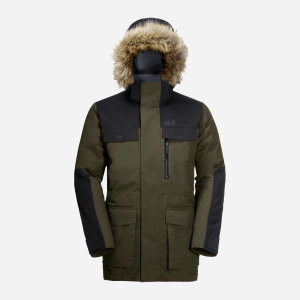 Парка Jack Wolfskin Glacier Bay Parka M 1113321-4144 XL Серо-зеленая (4060477915708) в Кривом Роге