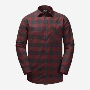 купить Рубашка Jack Wolfskin Red River Shirt 1402551-8222 XL Бордовая (4060477933139)