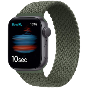 Ремешок Promate Fusion-44L для Apple Watch 42-44 мм 1/2/3/4/5/6/SE Green (fusion-44l.green) лучшая модель в Кривом Роге