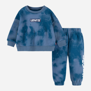 Спортивний костюм дитячий Levi's Lvb Knit Crew Jogger Set 6ED608-B3Q 92 см Синій (3665115442281) ТОП в Кривому Розі