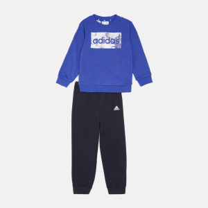 Спортивний костюм дитячий Adidas I Lin Ft Jog GS4280 92 см Boblue/White (4064057730453) надійний