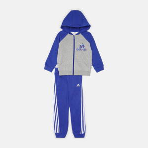 Спортивний костюм дитячий Adidas I Bos Logo Fz J H28829 98 см Mgreyh/Boblue (4064054926248) краща модель в Кривому Розі