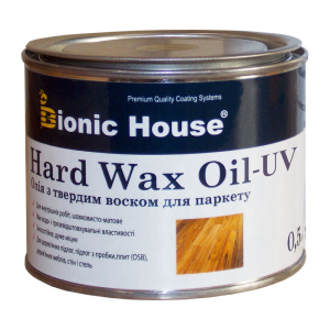 Олія для підлоги з твердим воском та УФ-фільтром HardWax Oil UV 0,5л Безбарвний краща модель в Кривому Розі