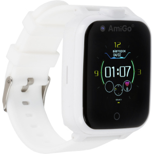 Детские смарт-часы с видеозвонком AmiGo GO006 GPS 4G WIFI Videocall White (dwswgo6w) лучшая модель в Кривом Роге