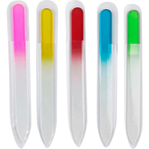 Набор стеклянных маникюрных пилок Biutee 13.5 cм Разноцветный 5 шт (BEA7358888114) рейтинг