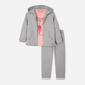 хороша модель Спортивний костюм утеплений Zippy Fleece M 3103302501 121 см Grey9 (5602156861860)