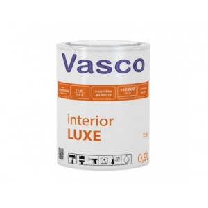 Краска Vasco interior LUXE ( Васко интериор ЛЮКС ) 0.9 л акриловая, совершенноматовая, стойкая к мытью, для интерьера в Кривом Роге