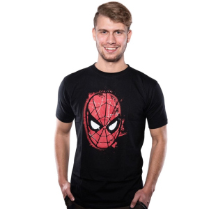 Футболка Good Loot Marvel Comics Spiderman Mask (Людина-павук) S (5908305224648) ТОП в Кривому Розі