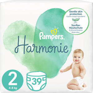 хорошая модель Подгузники Pampers Harmonie Mini Размер 2 (4-8 кг) 39 шт (8006540156551)