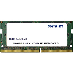 Оперативная память Patriot SODIMM DDR4-2400 4096MB PC4-19200 Signature Line (PSD44G240081S) лучшая модель в Кривом Роге